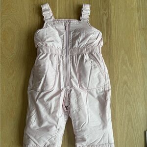 Old Navy Light Pink Kids Snow Overalls NWOT never worn